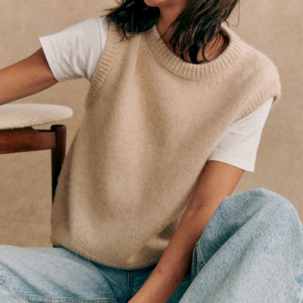 Sezane Samuel jumper in Vanilla - EUC
